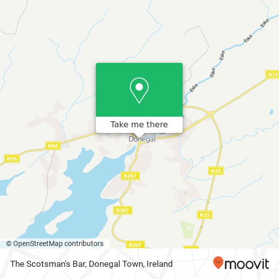 The Scotsman's Bar, Donegal Town map