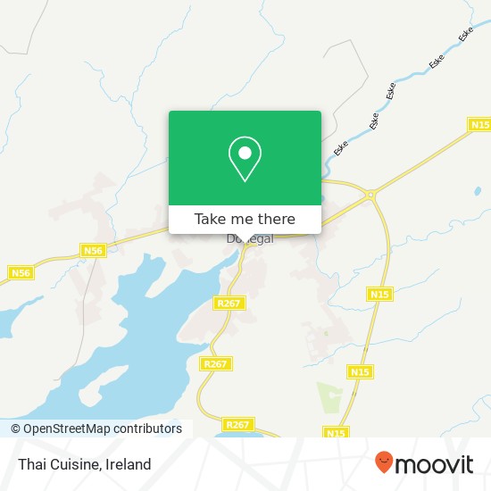 Thai Cuisine, The Diamond Donegal, County Donegal plan