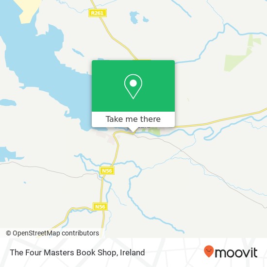 The Four Masters Book Shop map