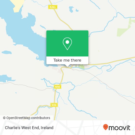 Charlie's West End, Main Street Ardara, County Donegal plan