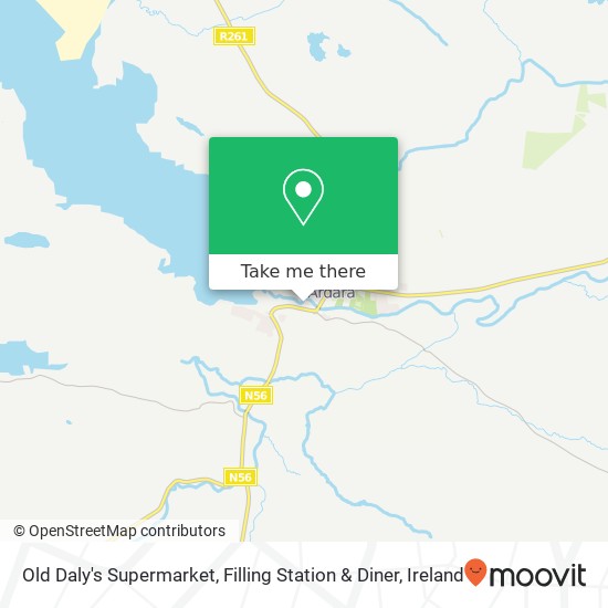 Old Daly's Supermarket, Filling Station & Diner, N56 Ard an Rátha map