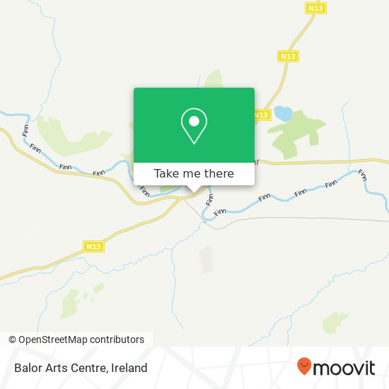 Balor Arts Centre map