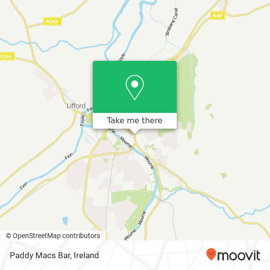 Paddy Macs Bar map