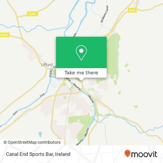 Canal End Sports Bar map
