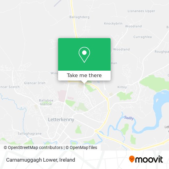 Carnamuggagh Lower map
