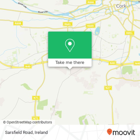 Sarsfield Road map