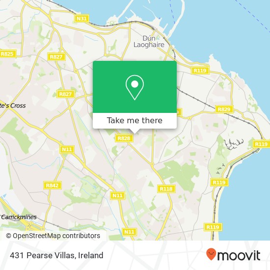 431 Pearse Villas map