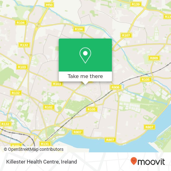 Killester Health Centre map