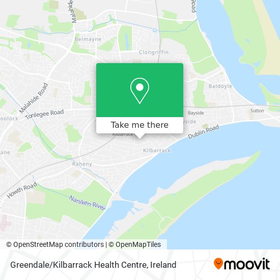 Greendale / Kilbarrack Health Centre map