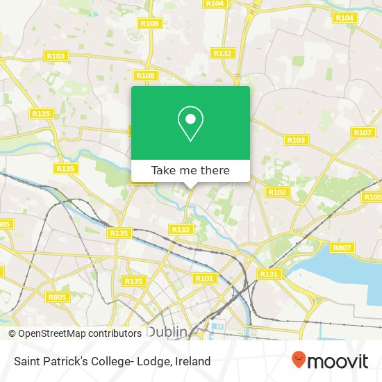 Saint Patrick's College- Lodge map