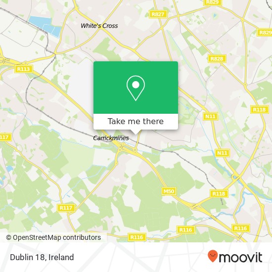 Dublin 18 map