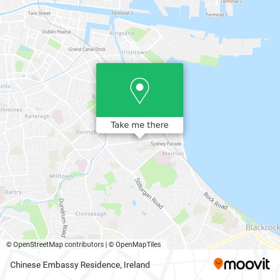 Chinese Embassy Residence map