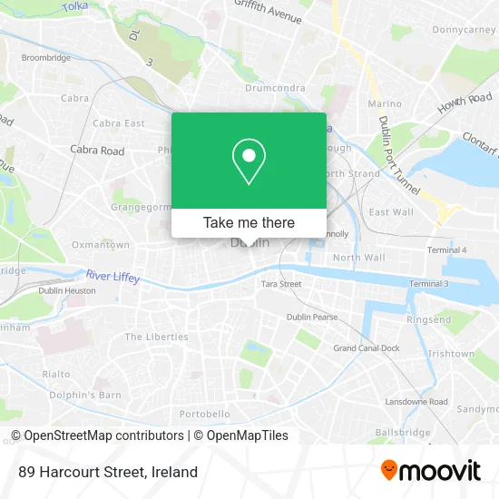 89 Harcourt Street map