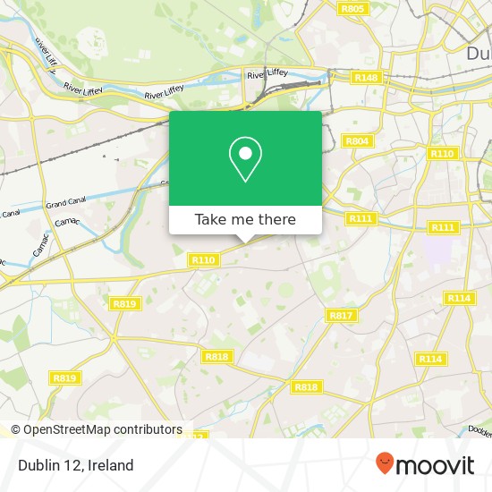 Dublin 12 map