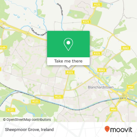 Sheepmoor Grove map
