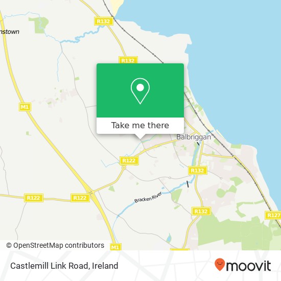 Castlemill Link Road map