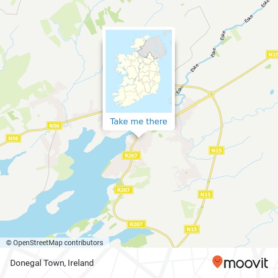 Donegal Town map