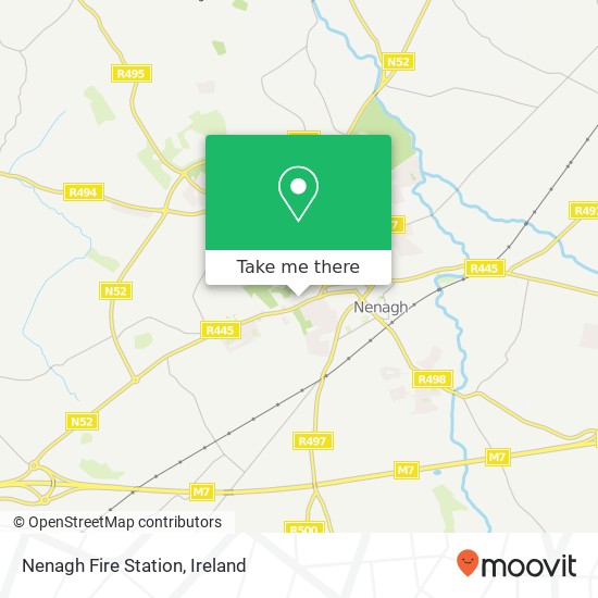 Nenagh Fire Station map