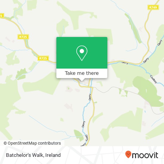 Batchelor's Walk map
