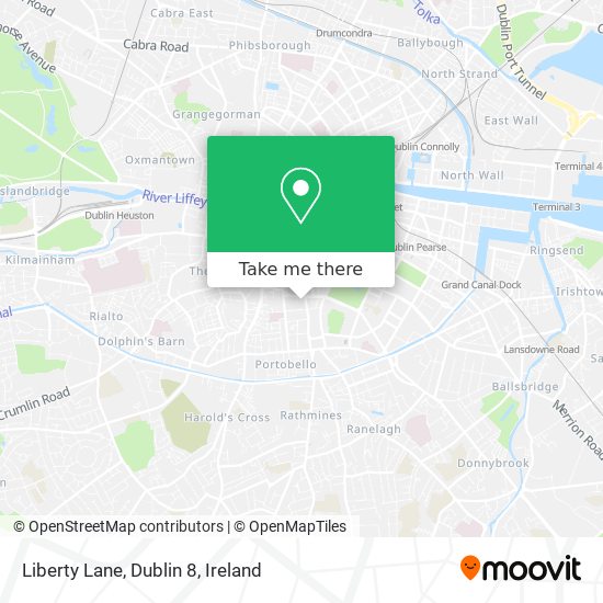 Liberty Lane, Dublin 8 map