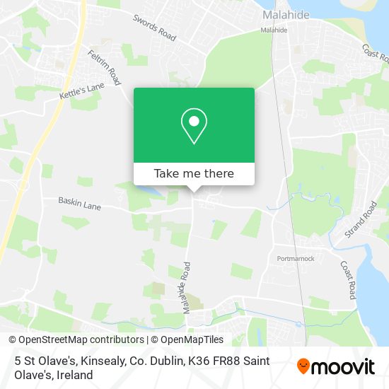 5 St Olave's, Kinsealy, Co. Dublin, K36 FR88 Saint Olave's map