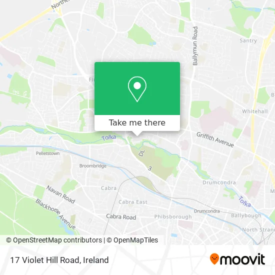 17 Violet Hill Road map