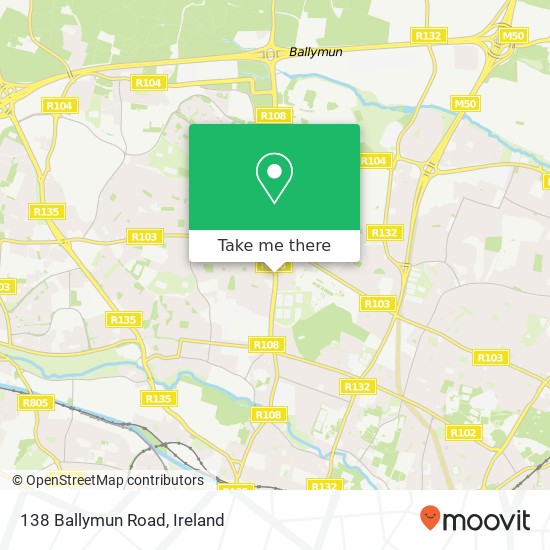 138 Ballymun Road map