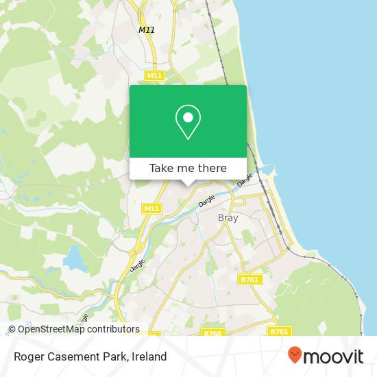 Roger Casement Park map