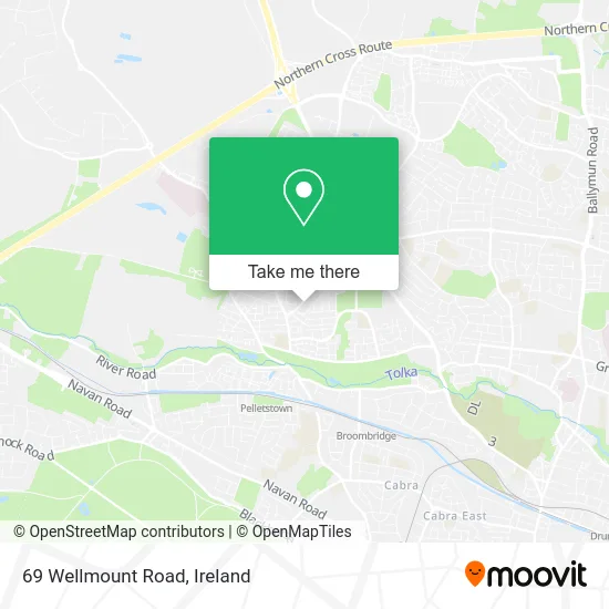 69 Wellmount Road map