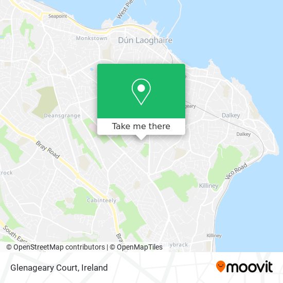 Glenageary Court map