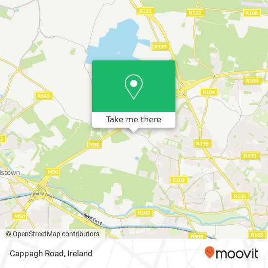 Cappagh Road map