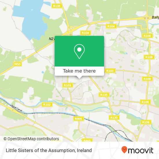 Little Sisters of the Assumption map