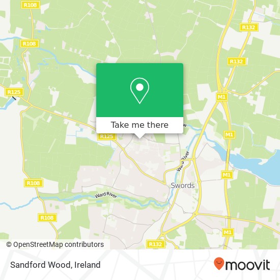 Sandford Wood map
