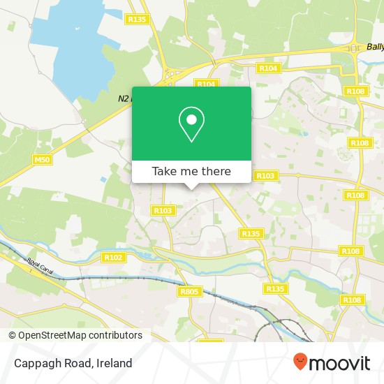 Cappagh Road map