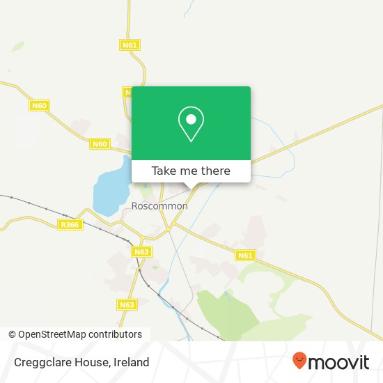 Creggclare House map