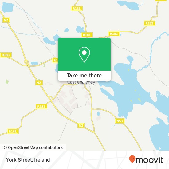 York Street map