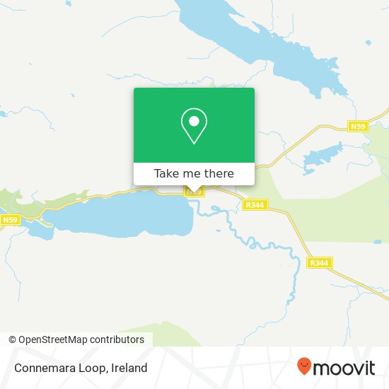 Connemara Loop map