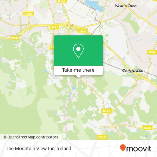 The Mountain View Inn map
