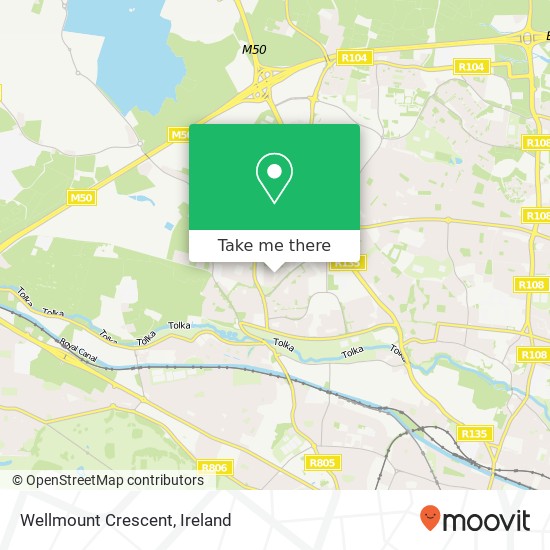 Wellmount Crescent map