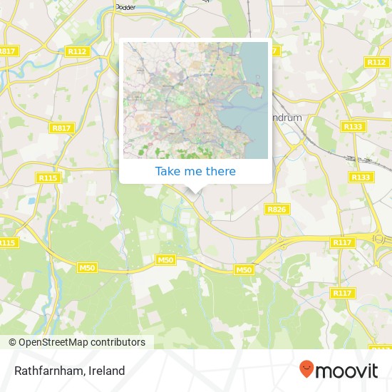 Rathfarnham map