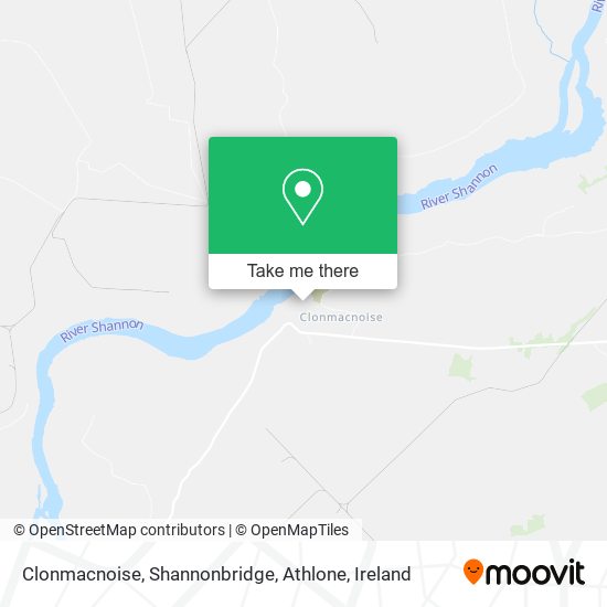 Clonmacnoise, Shannonbridge, Athlone map