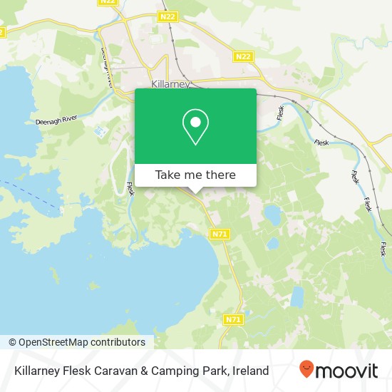 Killarney Flesk Caravan & Camping Park map