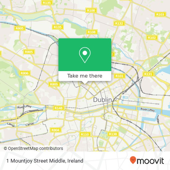 1 Mountjoy Street Middle map
