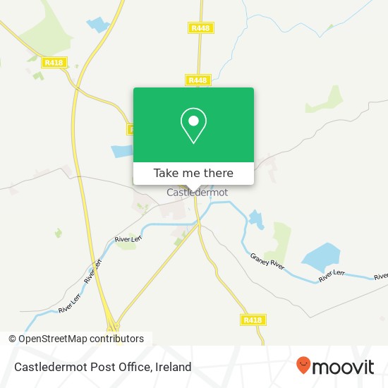 Castledermot Post Office map