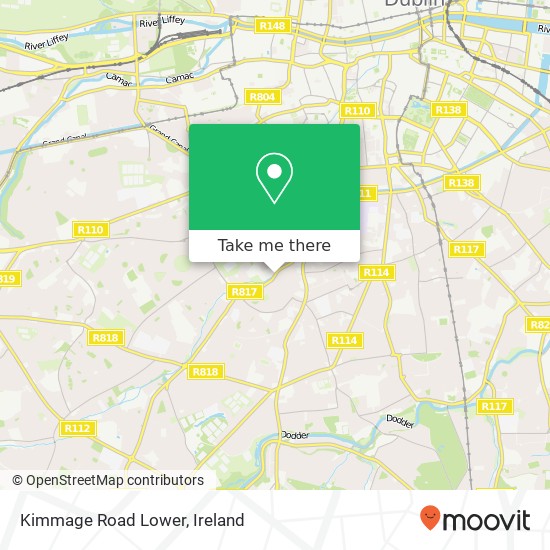 Kimmage Road Lower map