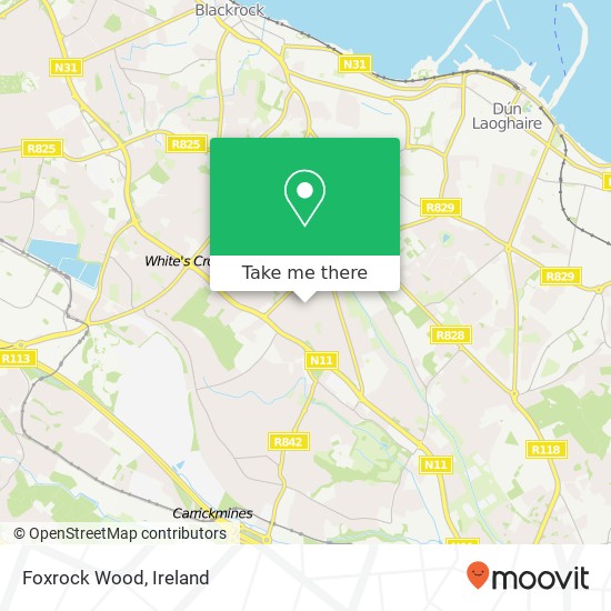 Foxrock Wood map