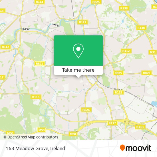 163 Meadow Grove map
