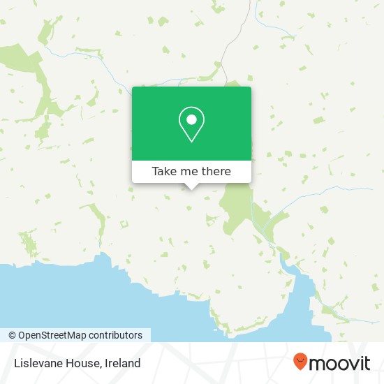 Lislevane House map