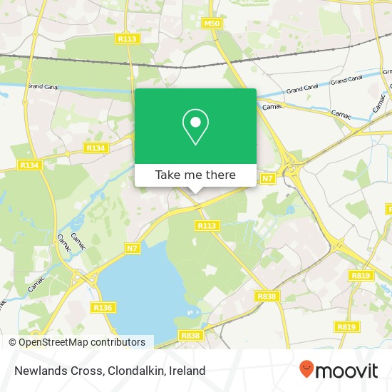 Newlands Cross, Clondalkin map