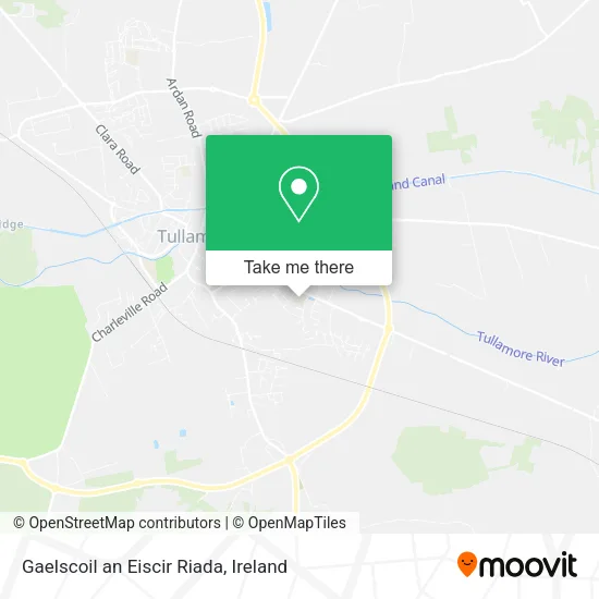 Gaelscoil an Eiscir Riada map